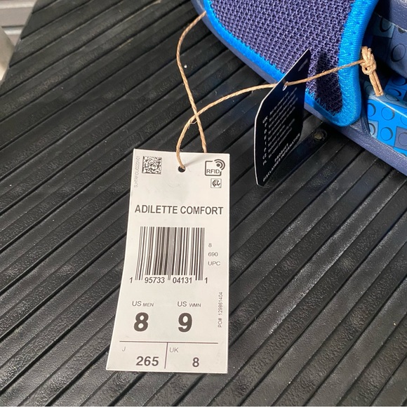 Adidas Adilette Comfort X Lego® Slides Men 8 Women 9 Navy, Blue Rush GW0823 - Picture 5 of 6